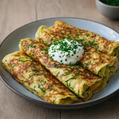 Recette crêpes de courgettes ultra moelleuses à la poêle