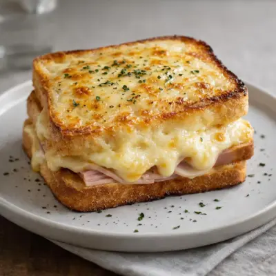 Croque-monsieur express au four : fondant & doré