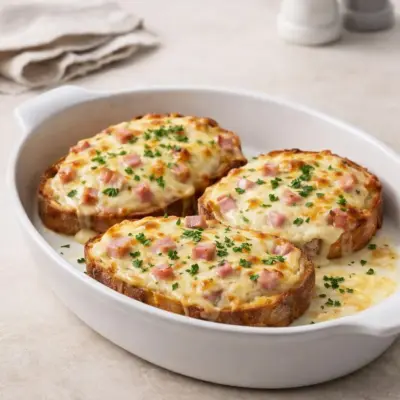 Croque-monsieur au gruyère : gratiné & fondant