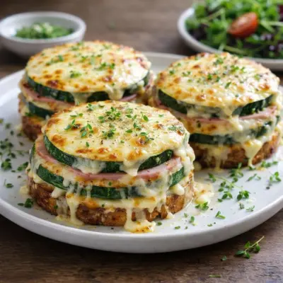 Croque-monsieur sans pain au courgette : léger & gratiné