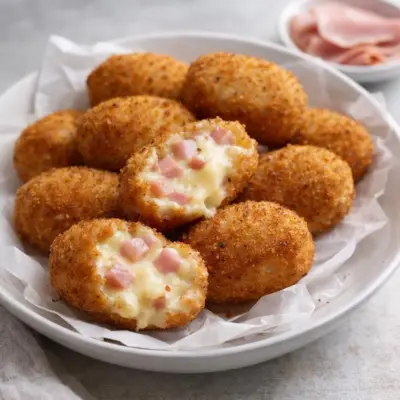 Recette croquettes de béchamel au jambon : crousti-fondant