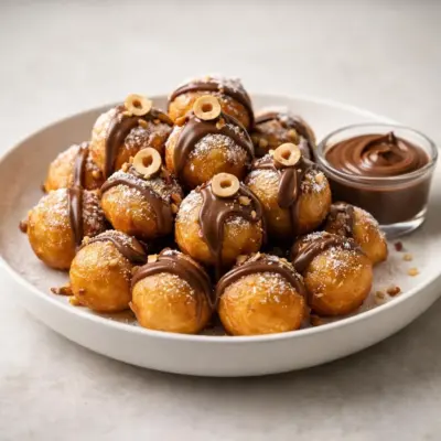Croustillons au Nutella : mini beignets cœur coulant