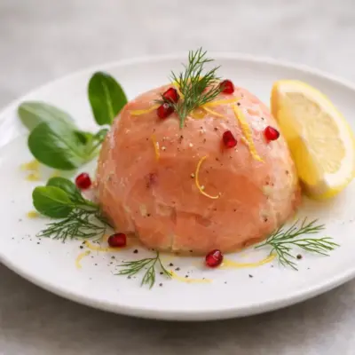 Dômes d’avocat au saumon fumé, citron & aneth