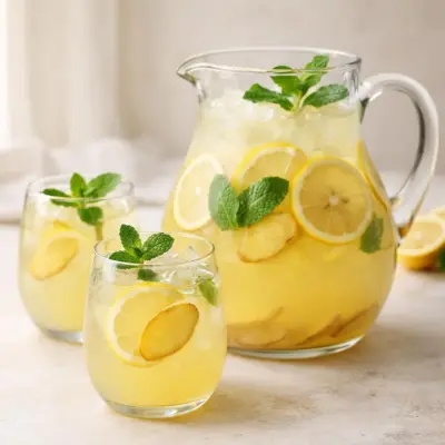 Recette élixir détox au gingembre et citron