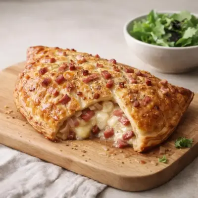 Recette feuilleté camembert lardons : croustillant fondant