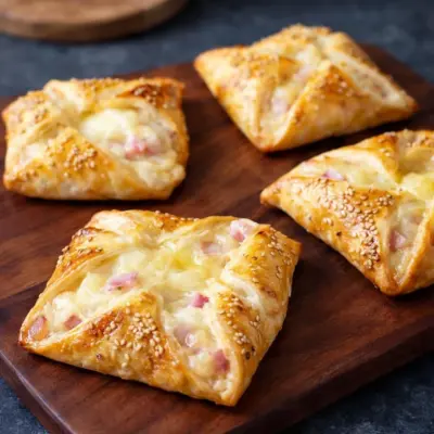 Recette de feuilletés apéritifs au fromage (triangles)