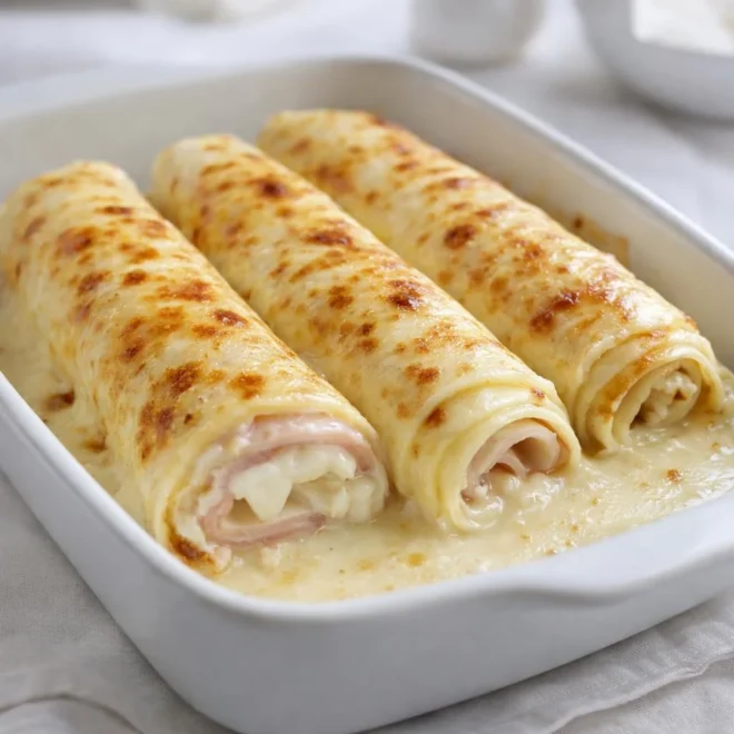Ficelle picarde jambon béchamel : recette facile gratinée