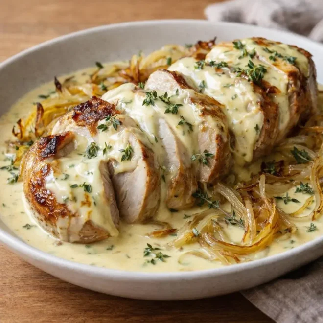Recette filet mignon aux oignons confits et reblochon