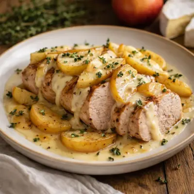 Filet mignon aux pommes camembert thym (thym)