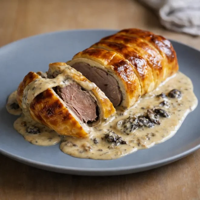 Recette filet mignon en croûte au foie gras et morilles