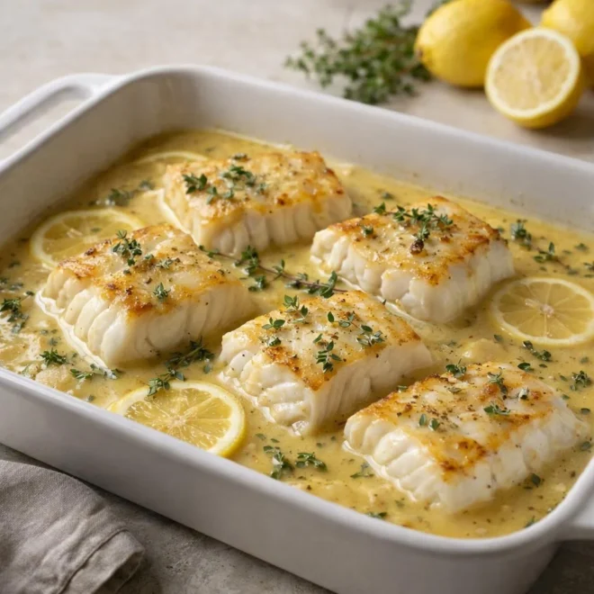 Recette filets de cabillaud au beurre citronné