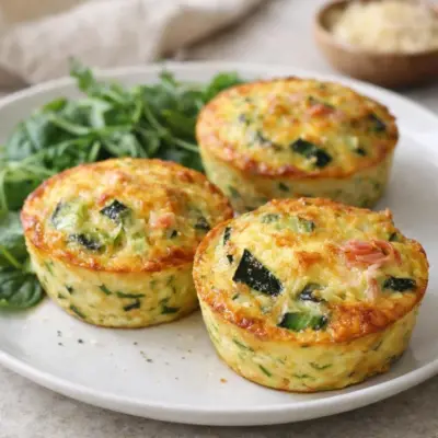 Flans de courgette au fromage : moelleux & dorés
