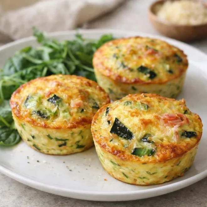 Flans de courgette au fromage : moelleux & dorés