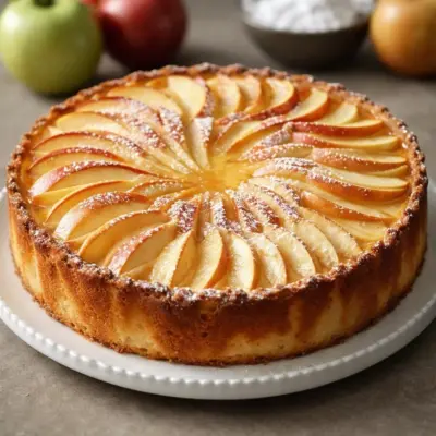 Fondant aux pommes mascarpone vanillé, cœur moelleux