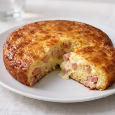Fondant au jambon et fromage cœur coulant au four