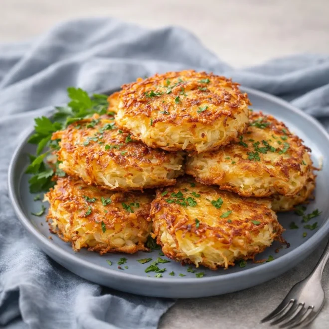 Galettes de pommes de terre croustillantes au gruyère