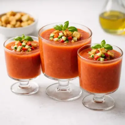 Recette gaspacho andalou authentique : frais & velouté