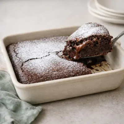 Gâteau au chocolat fondant mi-cuit : cœur coulant