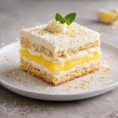 Gâteau au citron façon éclair sans cuisson | facile
