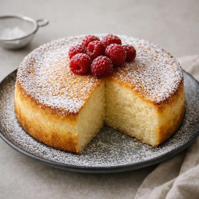 Gâteau au yaourt moelleux à la vanille