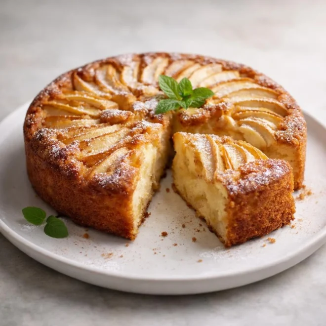 gâteau aux pommes moelleux aux pommes et cannelle