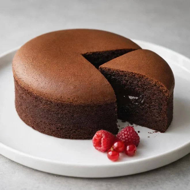 Gâteau japonais au chocolat 3 ingrédients : fondant