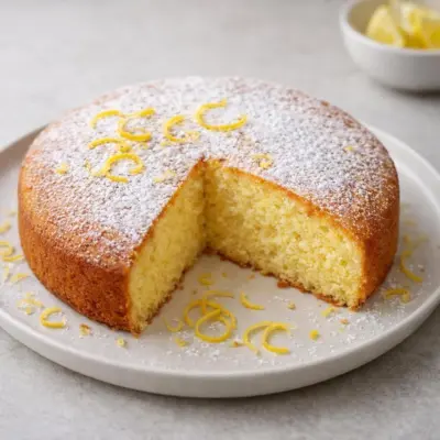 Gâteau moelleux au citron : recette simple et tendre