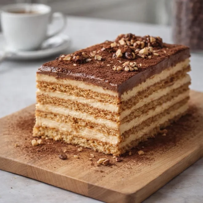 Recette gâteau petit beurre au café | moelleux & cacao