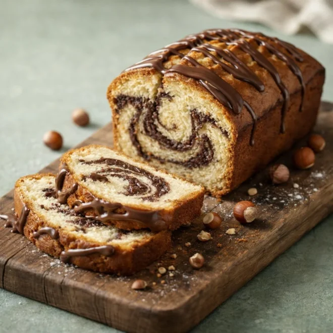 Gâteau au yaourt Nutella marbré moelleux