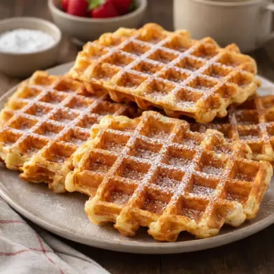 Gaufres bruxelloises légères et croustillantes : la recette