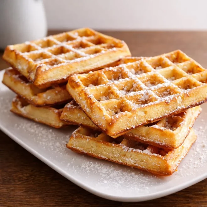 Recette gaufres liégeoises au sucre perlé, crousti-moelleuse