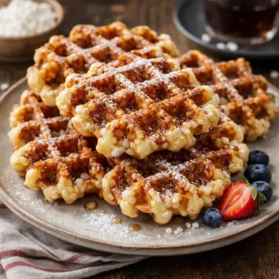 Recette gaufres liégeoises sucre perlé moelleuses