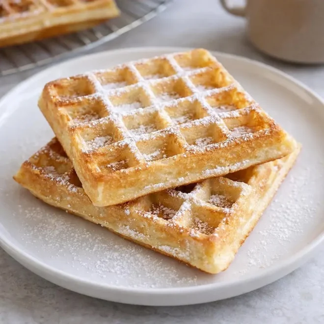 Recette gaufres maison crousti-moelleuses au beurre