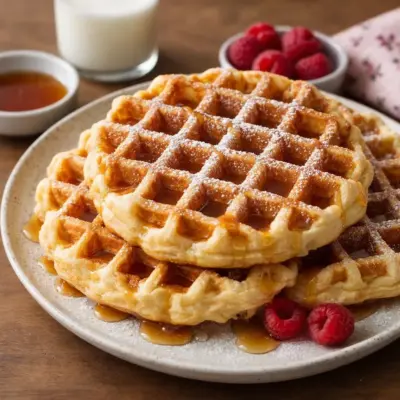 Gaufres moelleuses à la levure boulangère : recette