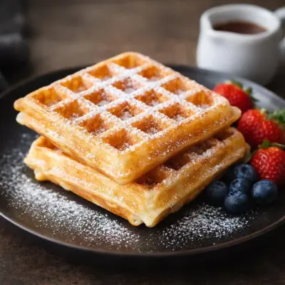 Recette gaufres moelleuses rapides vanille