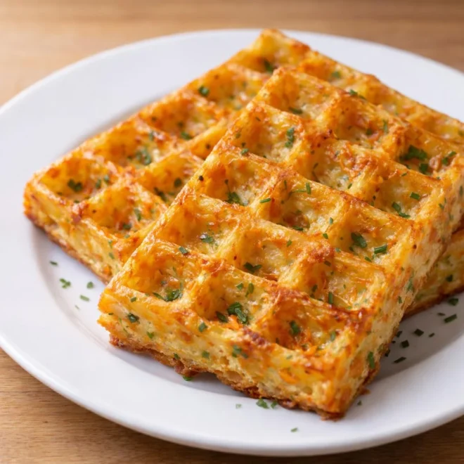 Gaufres salées carottes poireaux : croustillantes au cheddar