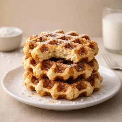 Recette gaufres liégeoises authentiques : sucre perlé