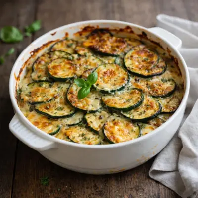 Gratin champêtre de courgettes à la française