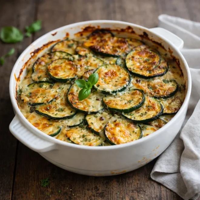 Gratin champêtre de courgettes à la française