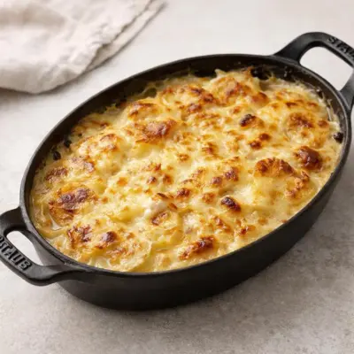 Recette gratin dauphinois classique crème et ail