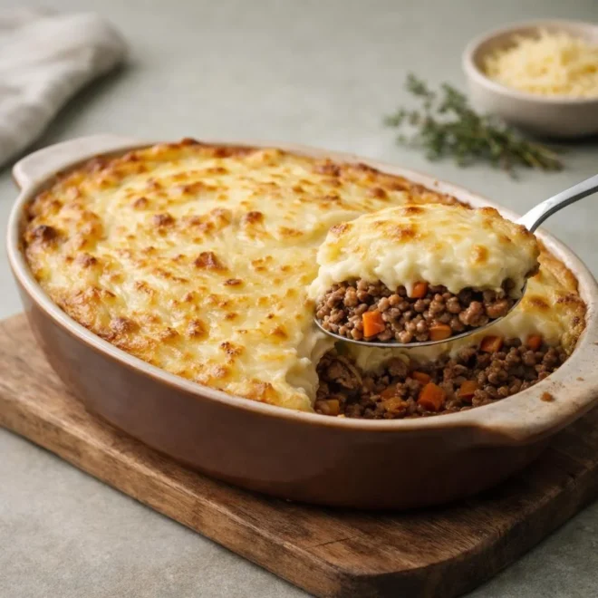 Recette hachis parmentier maison : purée gratinée au bœuf