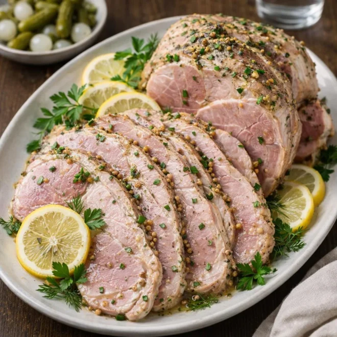 jambonneau froid aux fines herbes et citron | recette