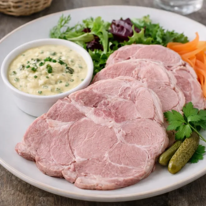 Jambonneau froid sauce rémoulade : recette maison