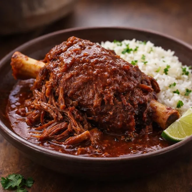Jarret de bœuf à la sauce adobo (mijoté tendre)