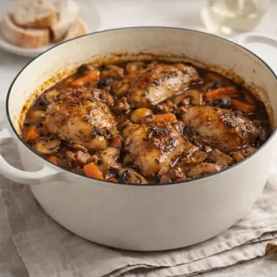 Recette lapin à l’italienne : mijoté aux champignons