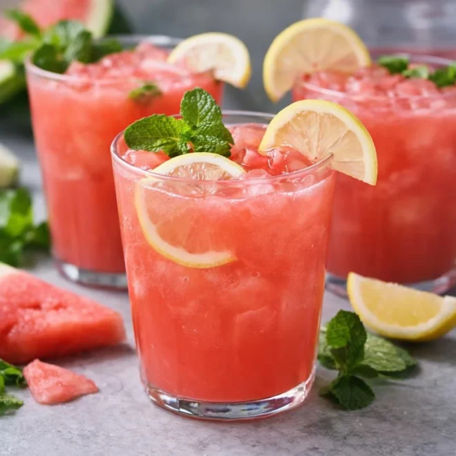 Limonade à la pastèque ultra fraîche au citron
