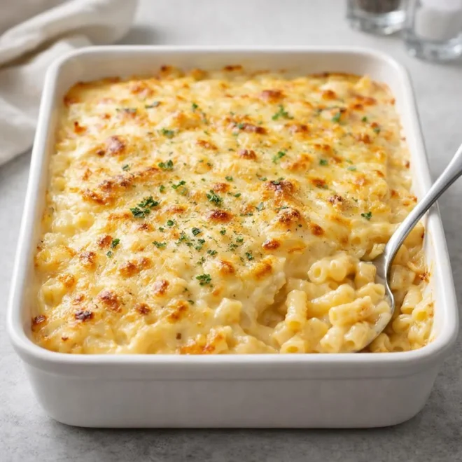Recette macaronis au fromage gratinés au four