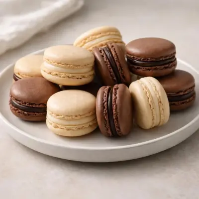 recette macarons parisiens vanille chocolat
