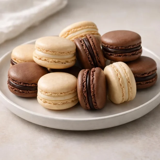 recette macarons parisiens vanille chocolat