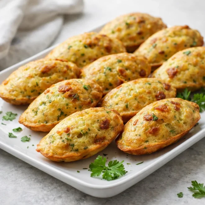 Recette madeleines courgette chorizo moelleuses